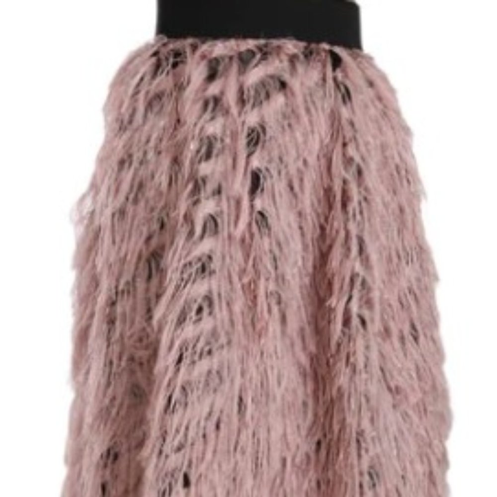 NWT - Dolce & Gabbana Large Fringe Skirt - Italian 42